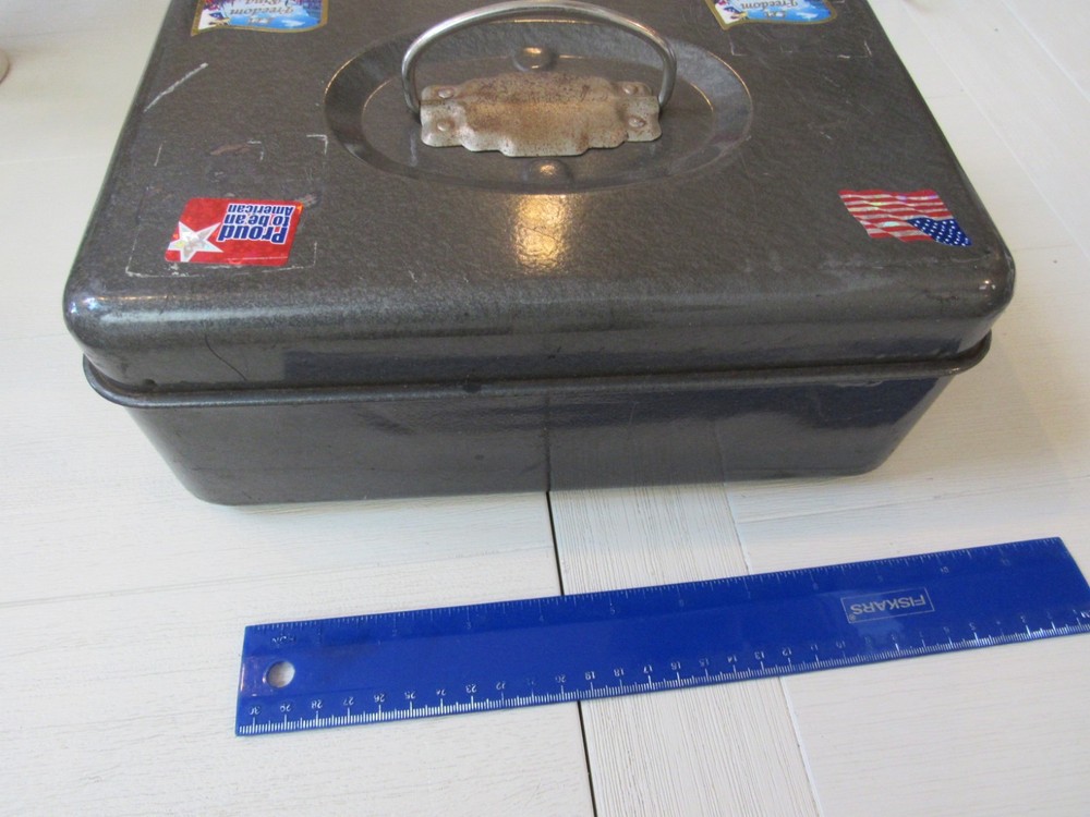 Vintage Metal Lock Box