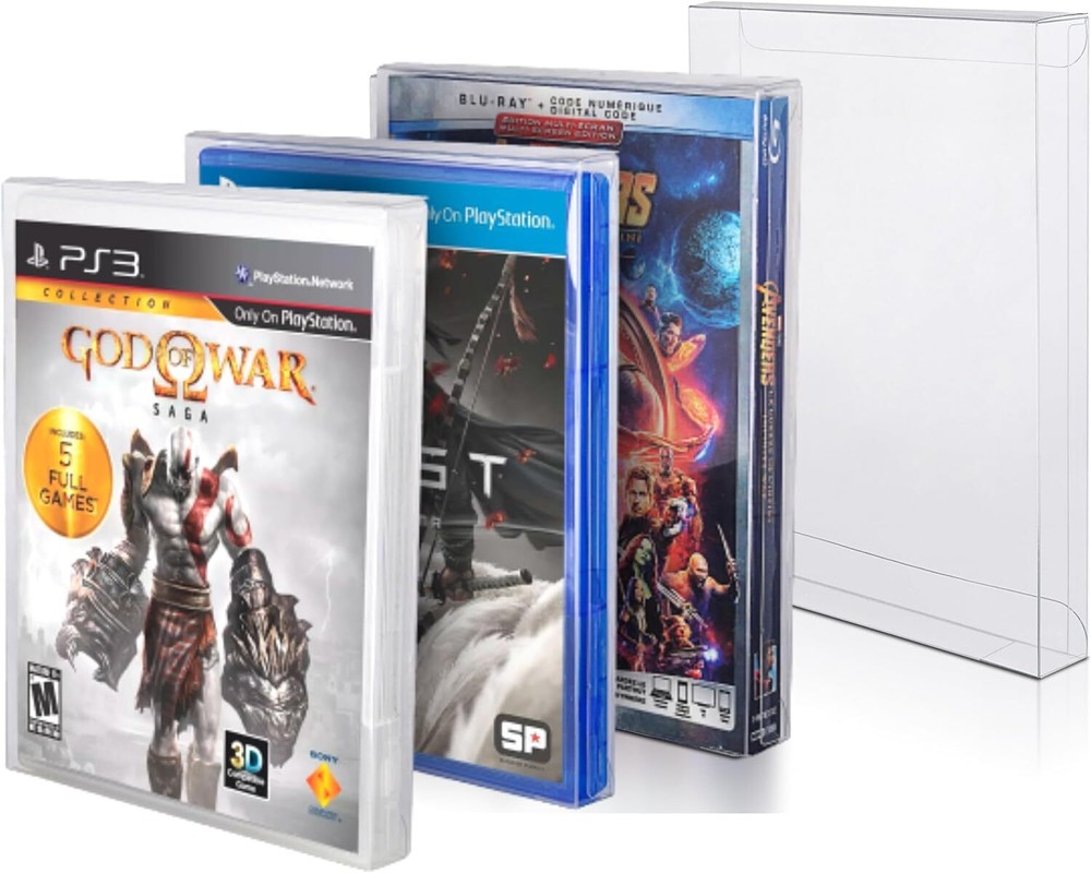 25x For SONY PS3 CIB GAME -  PLASTIC PROTECTIVE BOX PROTECTOR SLEEVE CASE