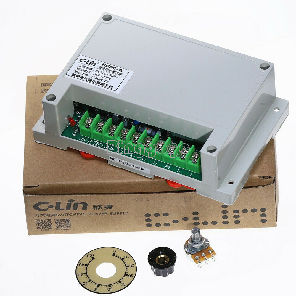 AC 220V 8A Max Output 1200W Input DC 0-220V Motor Speed Controller 50Hz