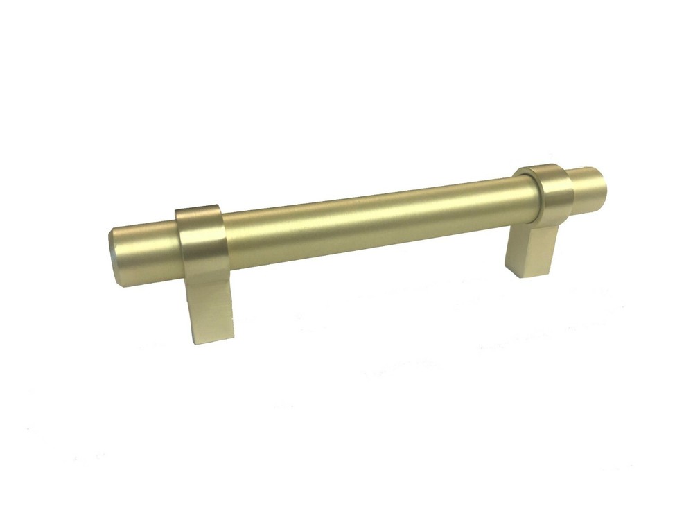 Cabinet Pulls Modern T-Bar 128mm Matte Gold Decorative Kitchen Bath Handle