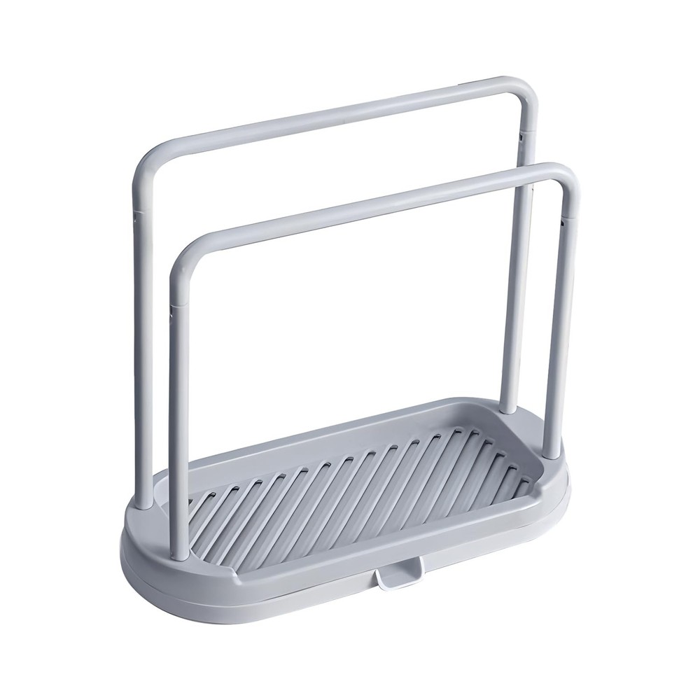 Kitchen Cloth Rack, Double-Layer Dish Washing and Cleaning Cloth Drain Rack, ...