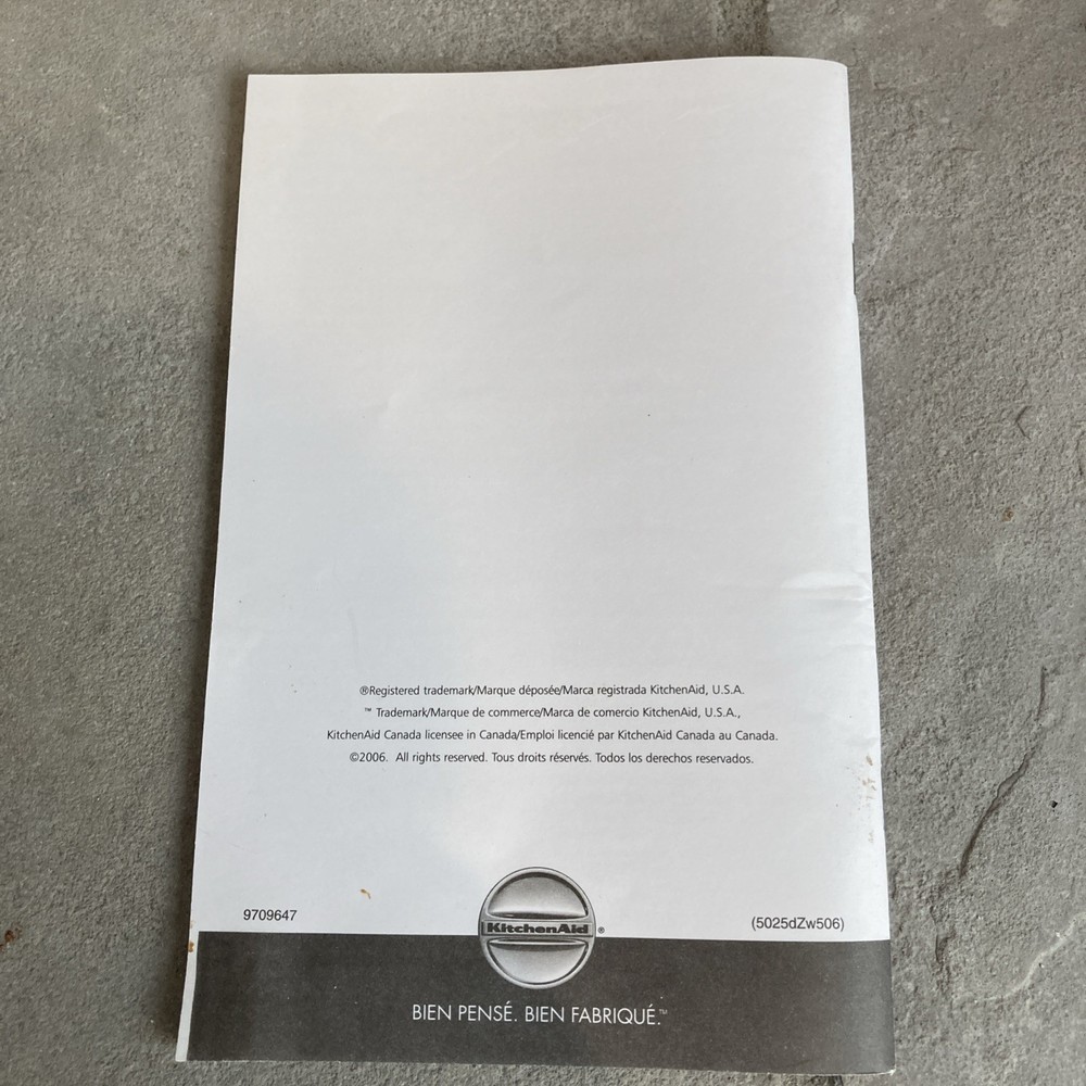 KitchenAid Instructions & Recipes For Stand Mixer Attach Grinder Pasta Strainer