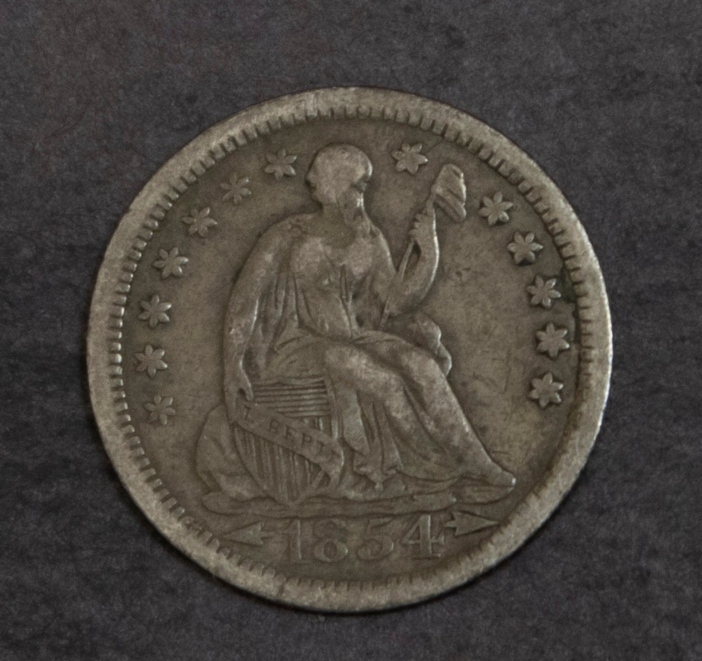 1854 O Seated Liberty Half Dime VF  Lot 5232