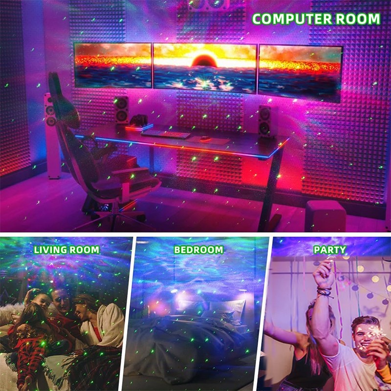 Astronaut Galaxy Projector Star Night Light Remote Timer 360°Adjustable Bedroom