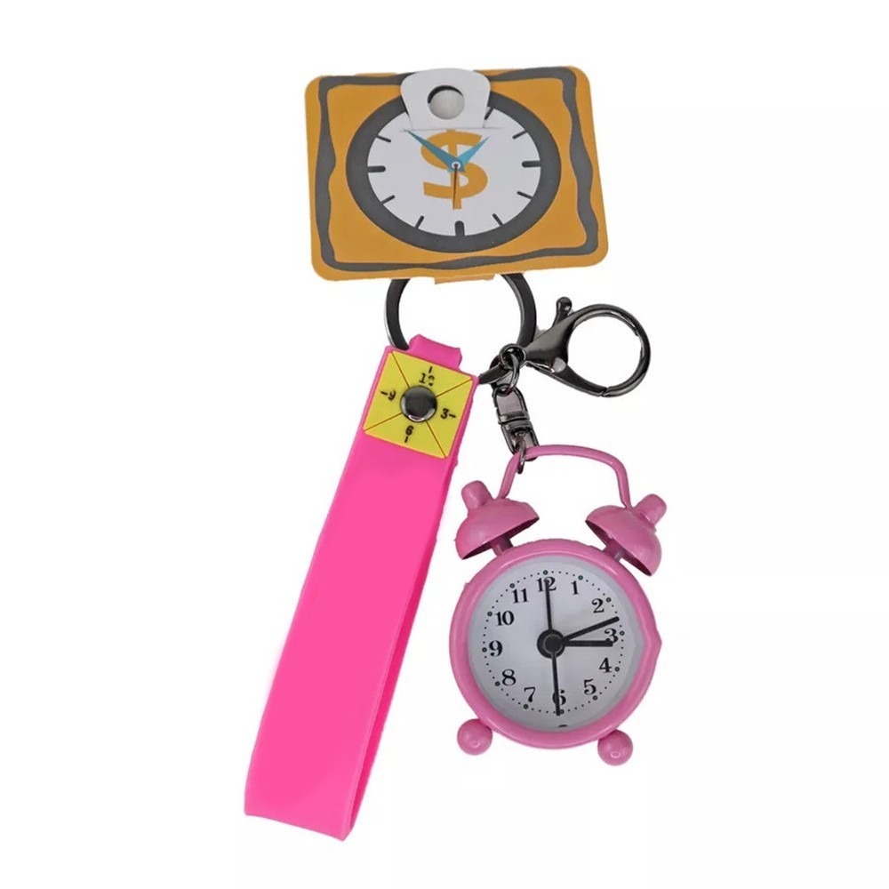 Mini Alarm Clock Keychain Portable Keychain Creative Design Decorative Accessory