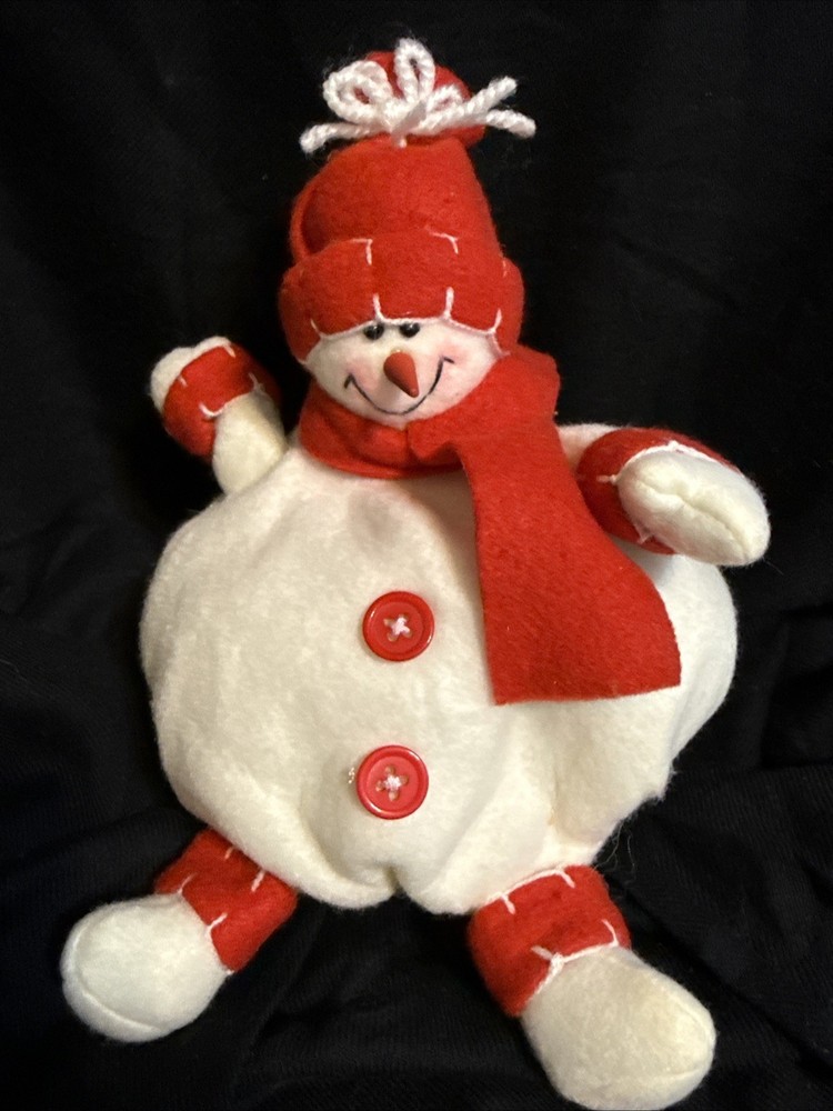 Handmade Snowman Plush Softy