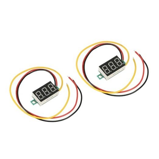 Digital Voltage Meter 3-Wire DC0V-30V 0.36 Inch Red Green Blue Mini Display