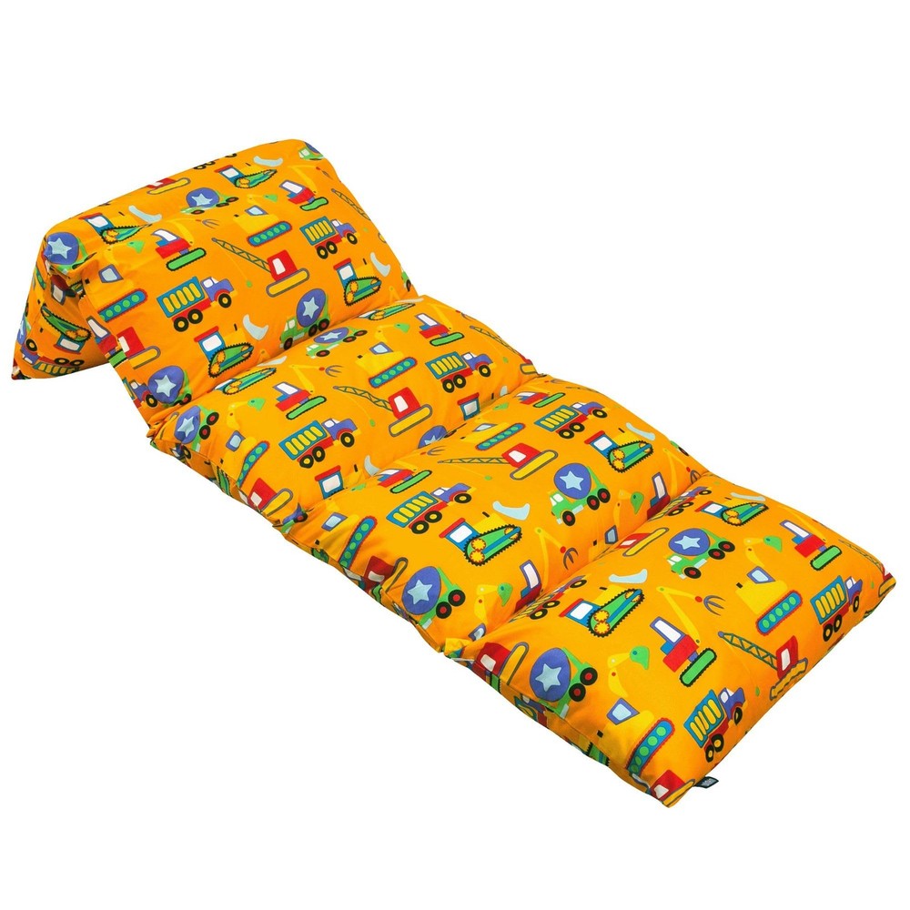 Wildkin Under Construction Microfiber Kids Pillow Lounger