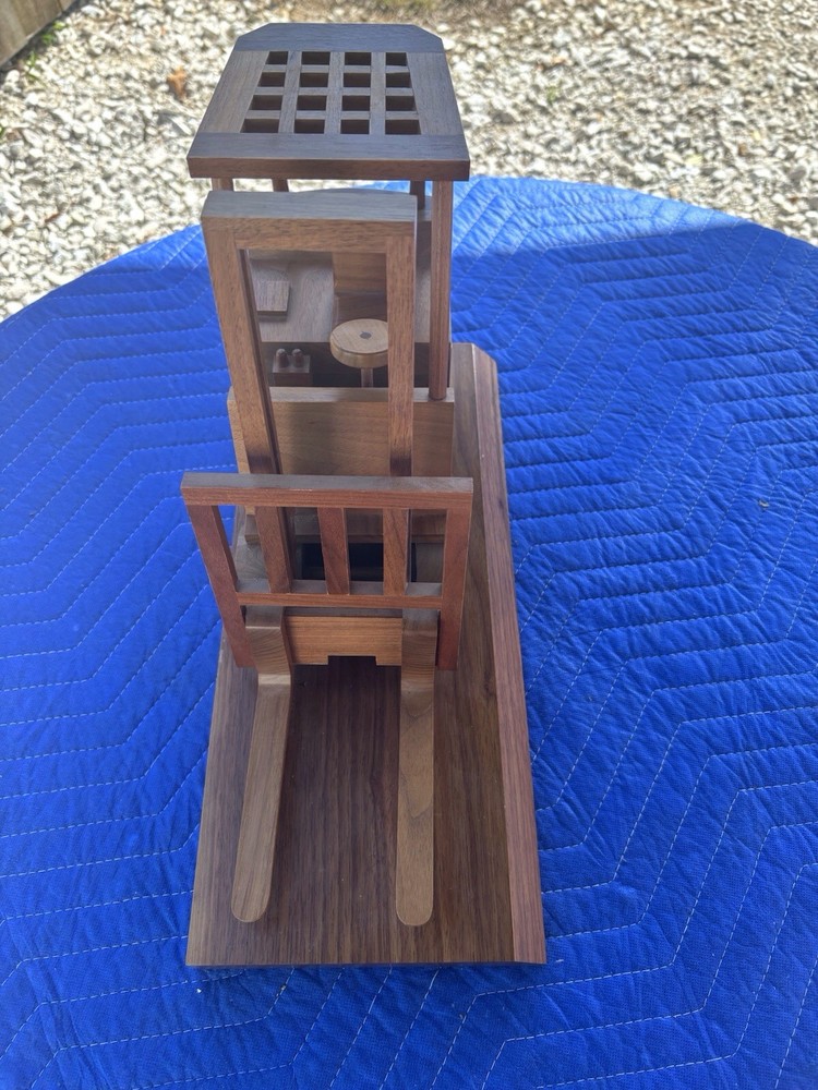 WODDEN FORK LIFT FORKS SLIDE BACK AND FORTH CLARK FORKLIFT 37 YEAR AWARD