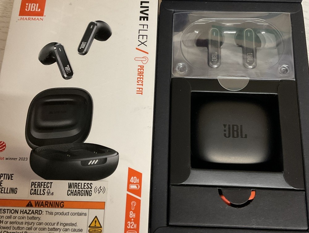 ⚡️JBL Live Flex Perfect Fit Ear Buds Black