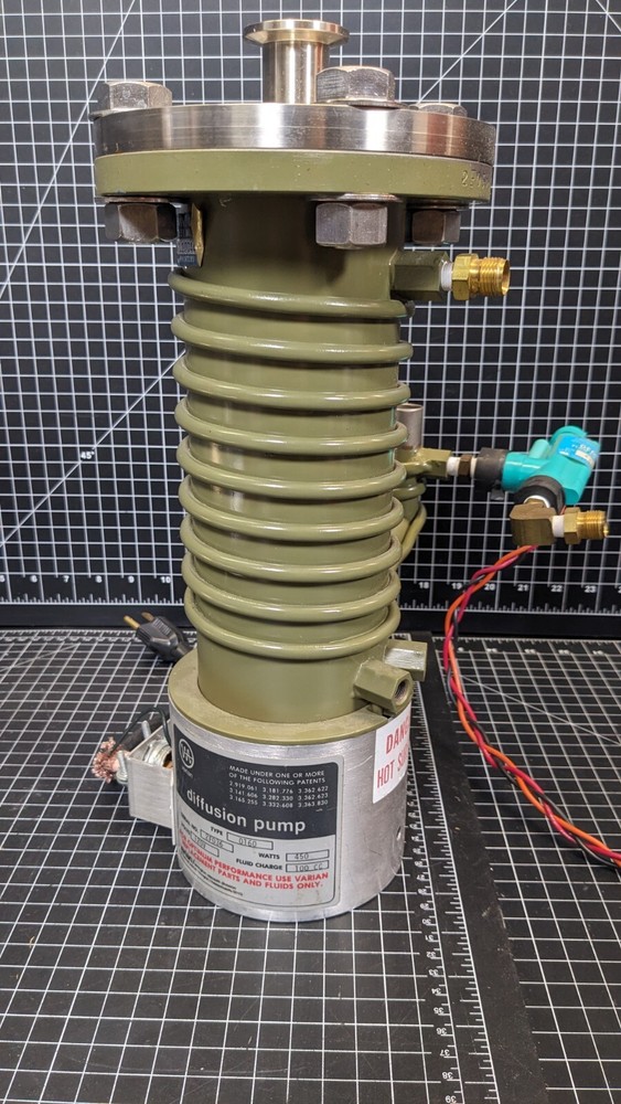 Varian Vacuum Diffusion Pump 0160 Ancorp Liquid Nitrogen Dry Ice LN2 Cold Trap