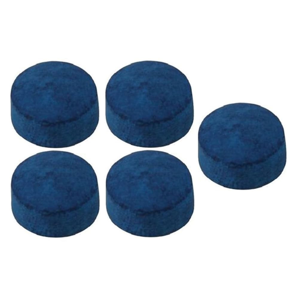 13mm Pool Billiard Cue Tips Replacement Set of 5 Leather Tips