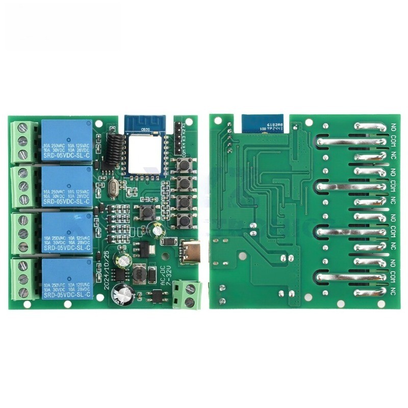 4 Channel Relay Switch Module Tuya Smart WIFI Remote Control Relay 2.4GHz 433MHz