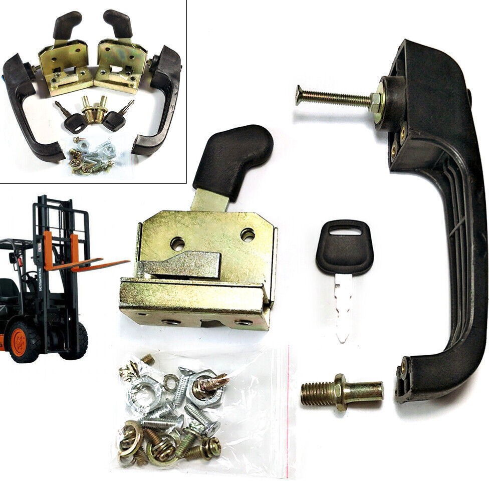 Universal Locking Door Handle Loader Door Lock Set for Tractor & Heavy Equipment