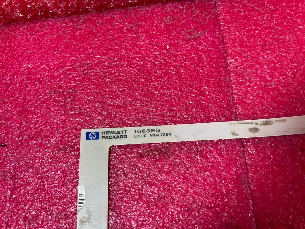 HP 1663ES LOGIC ANALYZER Accessories - Front Sticker