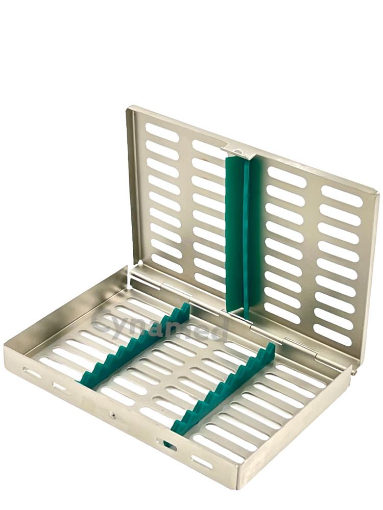 3 Pack - Sterilization Boxes for Dental Instruments Medium w/ Silicone Insert