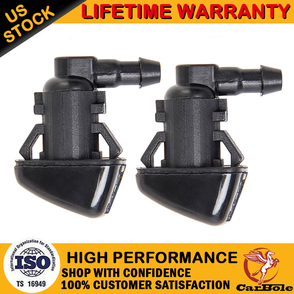 2x For 2007-2011 Ford Edge Front Windshield Wiper Water Washer Spray Nozzle Jet