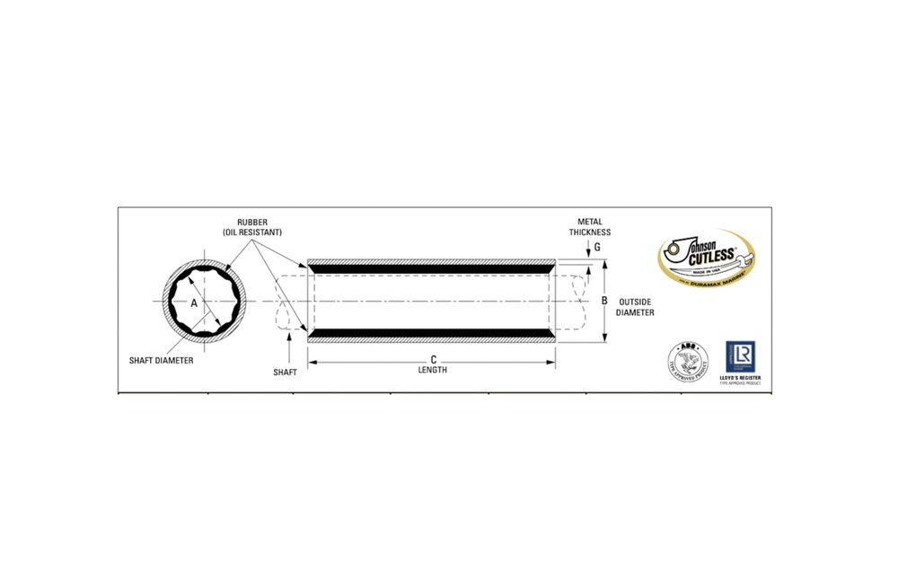 BEARING JOHNSON CUTLESS CALL 2" X 2 5/8"