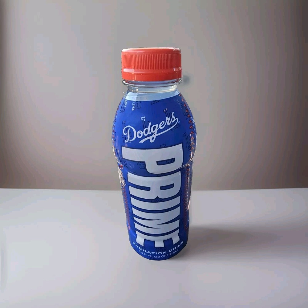 2 Pack Blue LA Dodgers Prime Hydration Drink 16.9 FL OZ Limited Edition