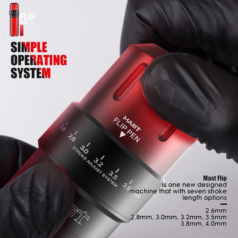 Tattoo Machine Dragonhawk MAST Flip (Red)