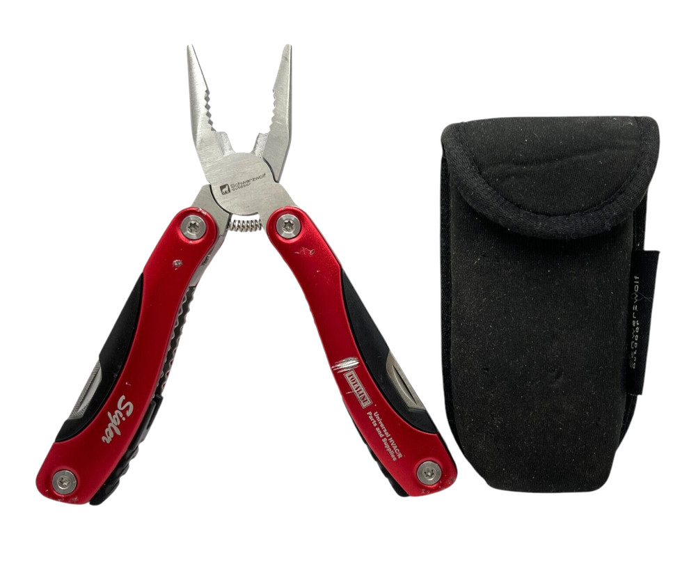 SCHWARZWOLF Multi-Tool Red Color Includes Carrying Case