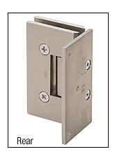 Matte Black Vienna 044 Series 5 Degree Pre-Set Wall Mount Offset Back Plate Hing
