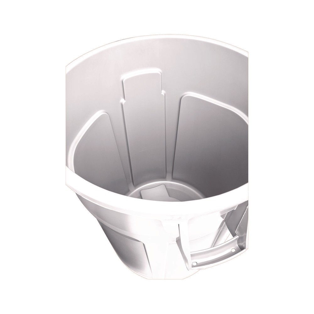 Rubbermaid® Commercial Round Brute Container, Plastic, 32 gal, White