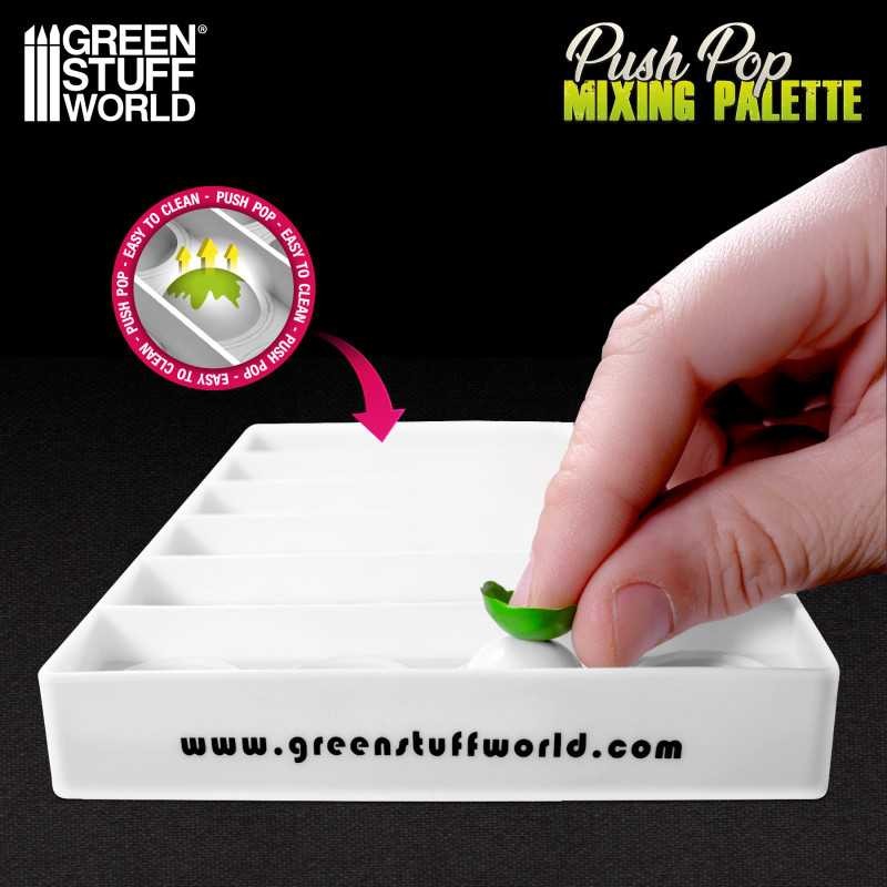 Green Stuff World: Push Pop - Paint Palette - Color Mixing