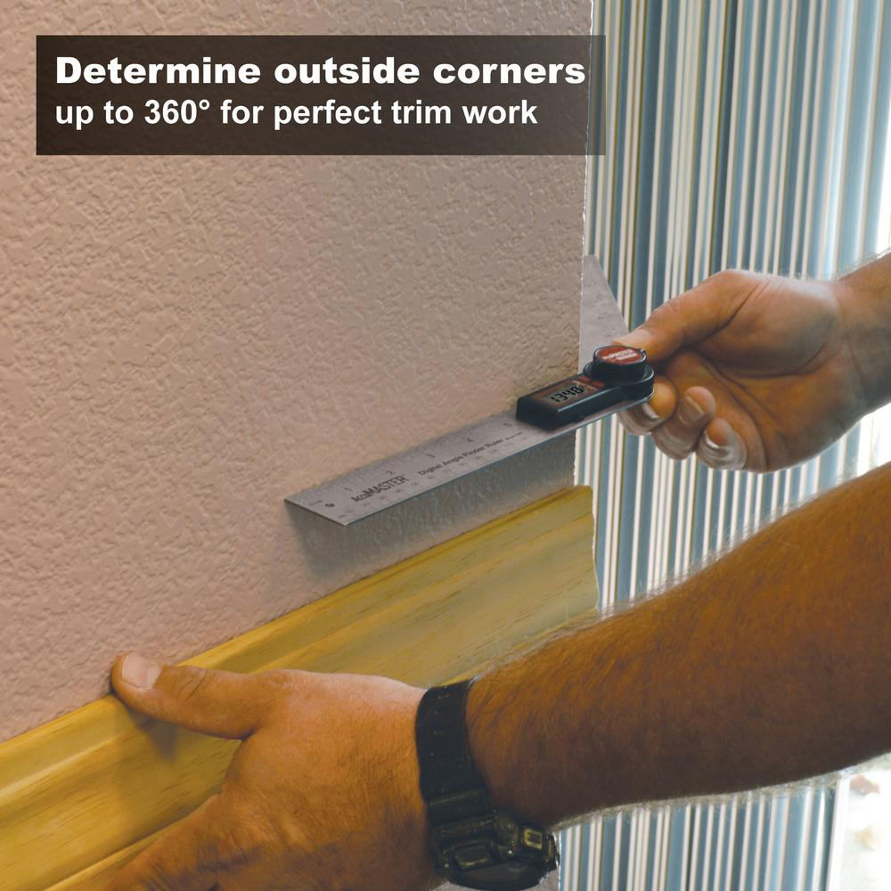 Accumaster Digital 7 In. Angle Finder Protractor and Ruler