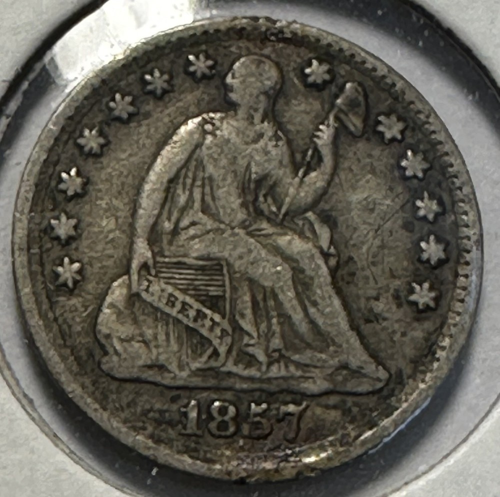 1857 Liberty Seated Half Dime - (P21-13)