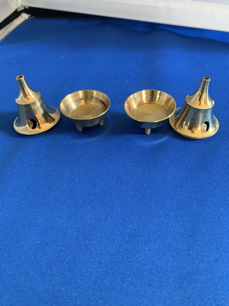 2 INCENSE CONE BURNER HOLDERS… BRAND NEW… SOLID BRASS…