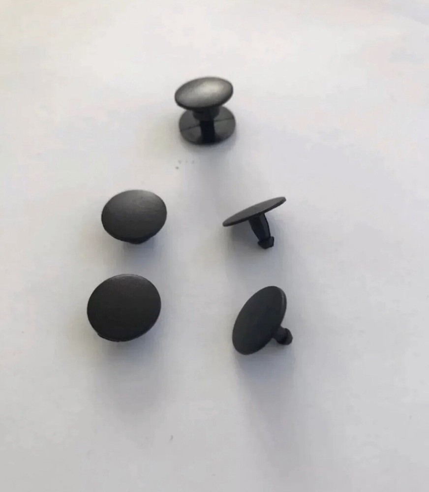 2 SOLID BLACK MATTE RIVETS, BUTTON REPLACEMENT FITS CROCS FAST USA SHIP