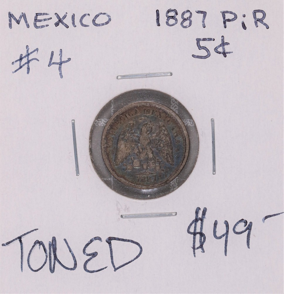 1887 PiR Mexico 5 Centavos #4