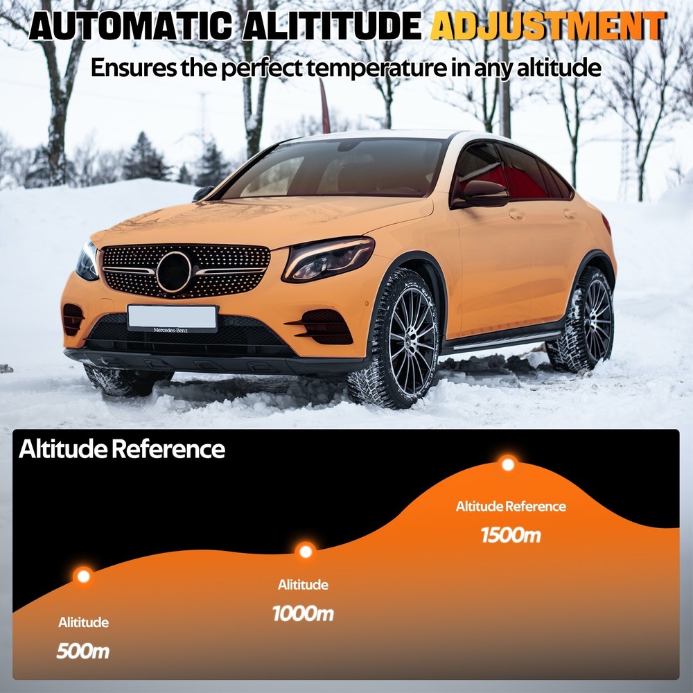 Diesel Car Heater All-in-one 12V 5KW LCD Remote Control For Bus Car RV Indoors