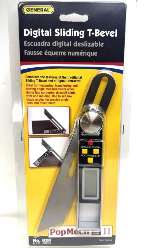 General Tools 828 - Angle-izer Digital sliding T-Bevel and Protractor