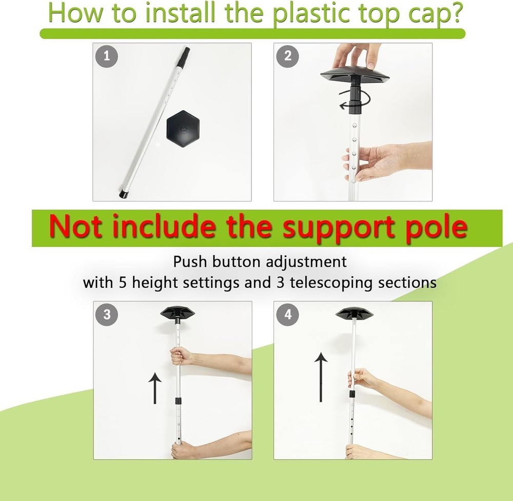 Adjustable Telescopic Golf Travel Bag Support Rod - Lightweight & Durable