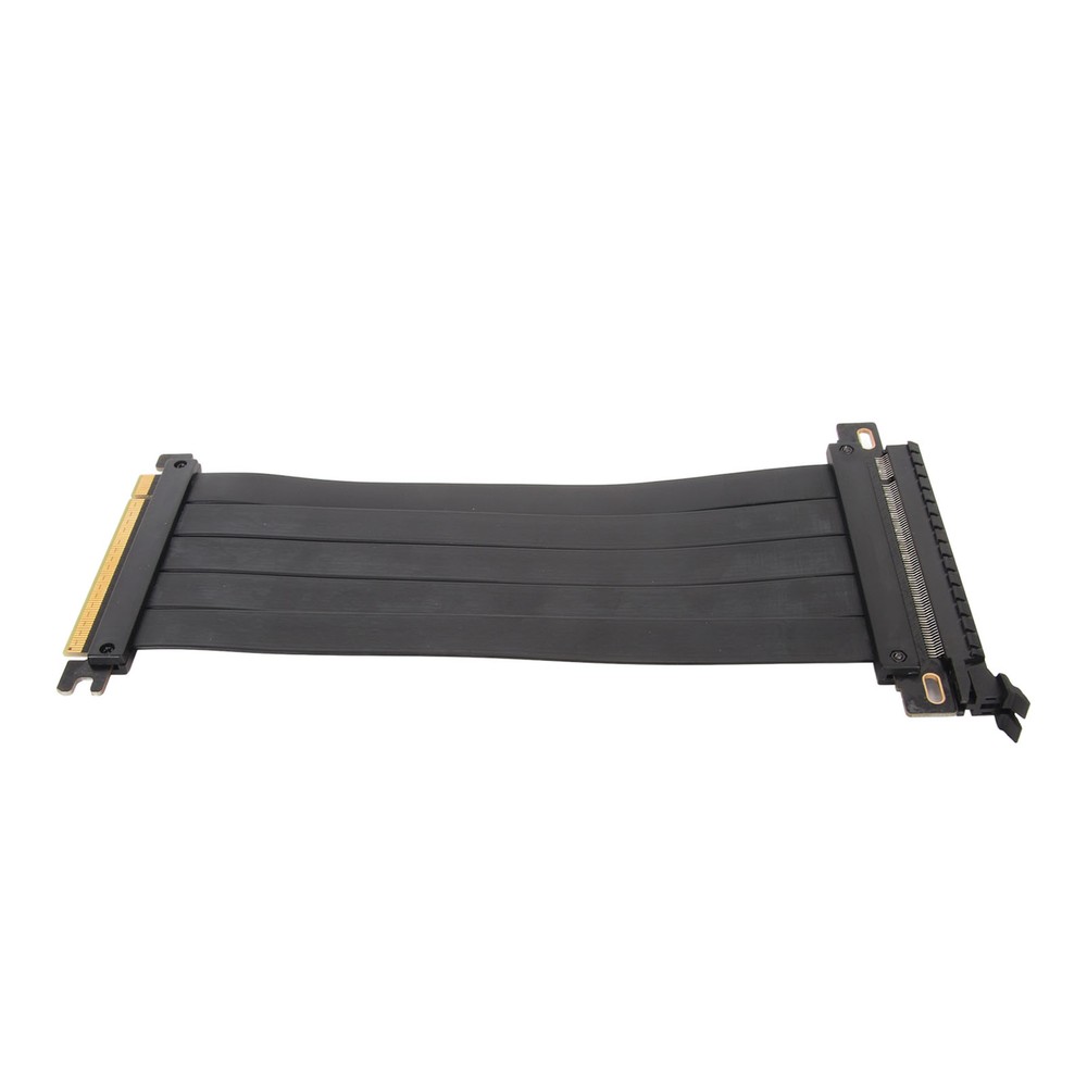 Black 40cm/15.7in PCIE 4.0 X16 Extender Riser Cable High Shielding Property Kit