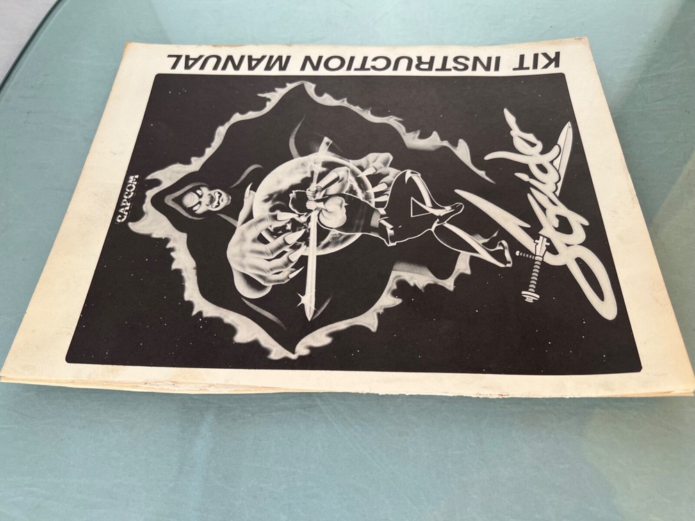 Strider Arcade Kit Instruction Manual New Game Package