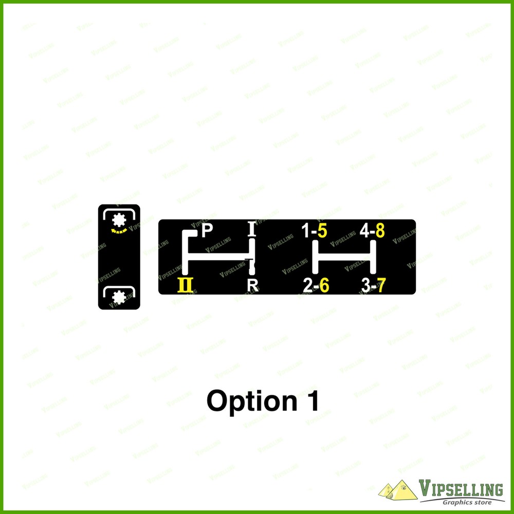 Gear Shift Pattern Range and  PTO Lever Decals Stickers fits John Deere