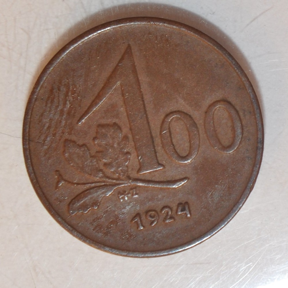 1924 Austria 100 Groshen