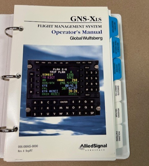 Operator's Manual - GNS-XLS Flight Management System
