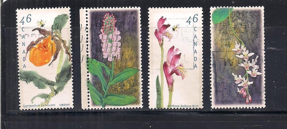 Canada #1787-1790 used set flowers