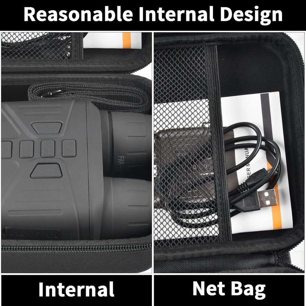 Dustproof Night Vision Goggles Case - Compact & Shockproof