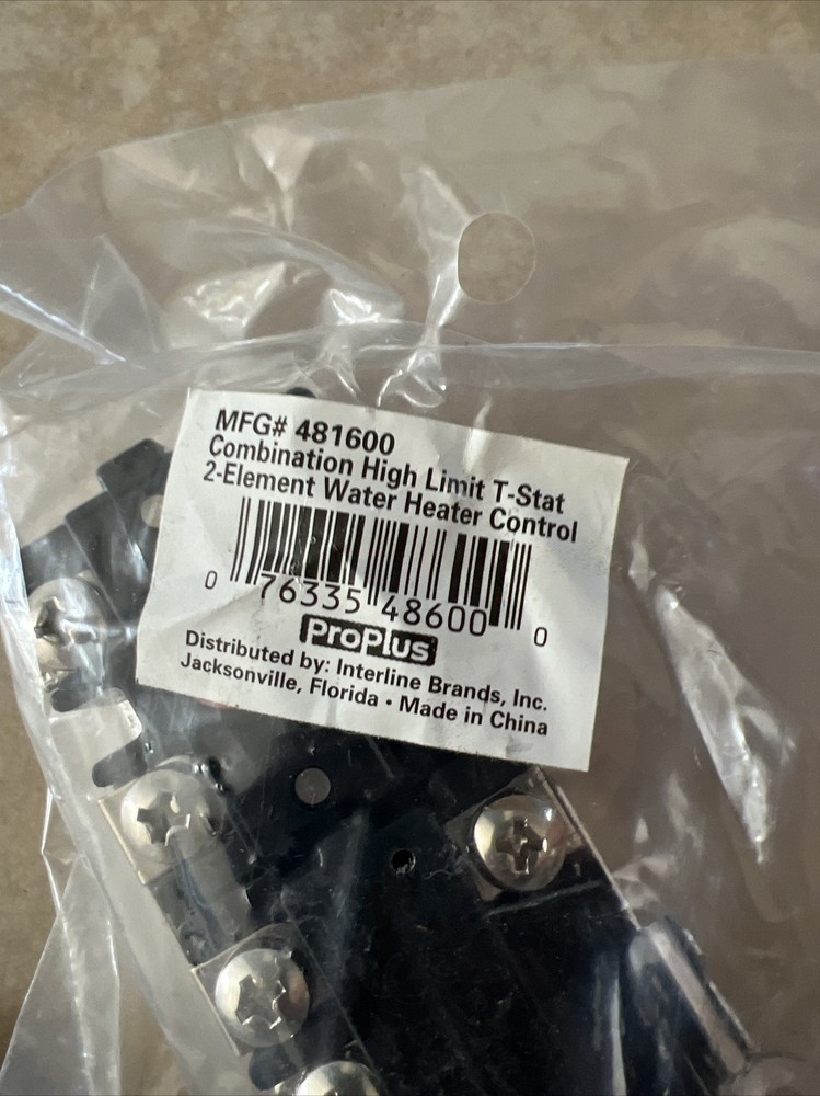 PROPLUS Hi Limit Upper Thermostat THERM-O-DISC 120/480 VAC 48160 NIP And Lower T
