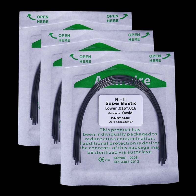 5X Dental Orthodontic Super Elastic Rectangular Arch Wire Ovoid 016*016 Lower