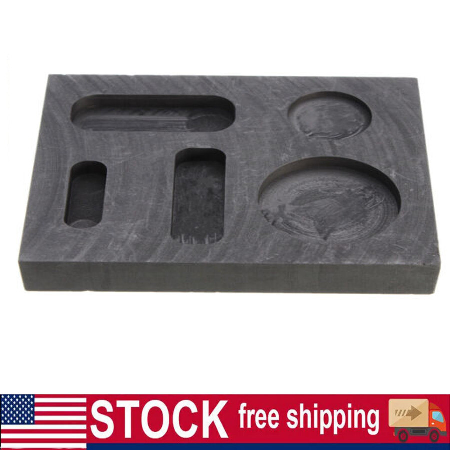 Graphite Ingot Mold for Gold Silver Copper Tin Melting Casting Refining