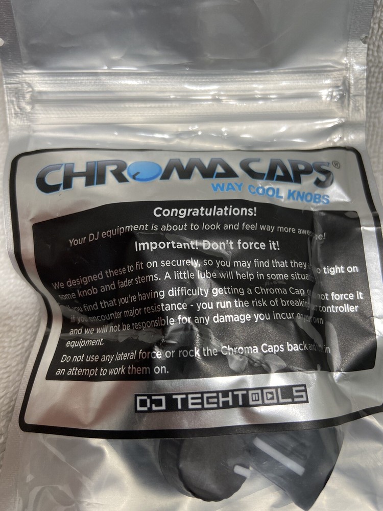 DJ TechTools Chroma Caps Pack for Controller Knobs, Black