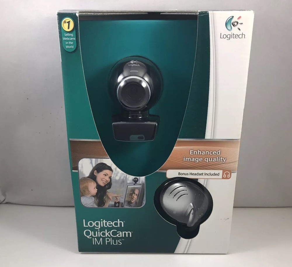 LOGITECH Quick Cam IM PLUS WEBCAM with headset