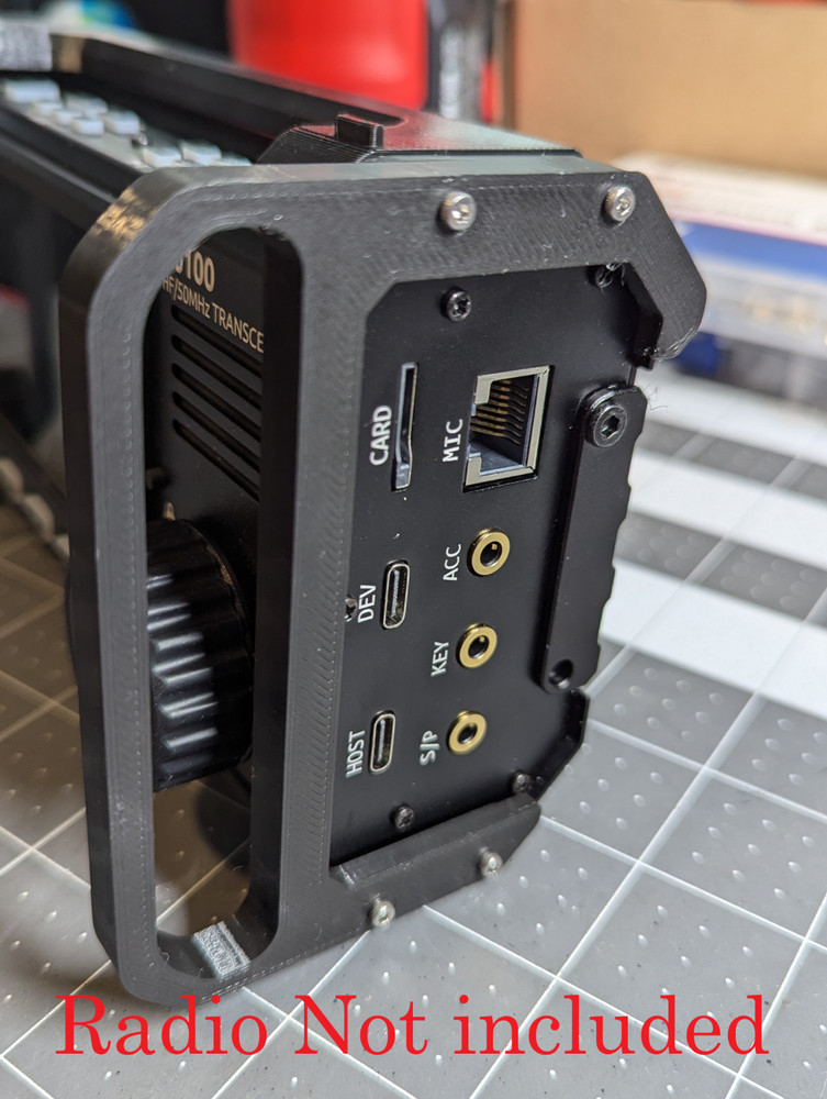 3D printed Xiegu X6100 Protective Cage