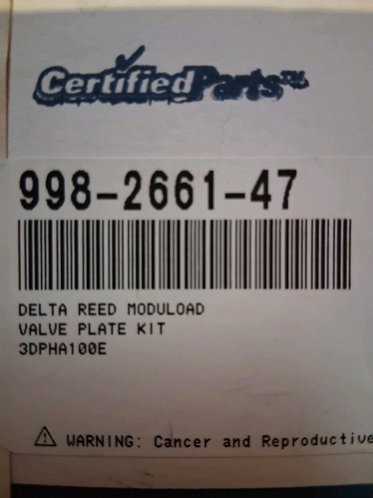 COPLAND VALVE PLATE KIT 998-2661-47